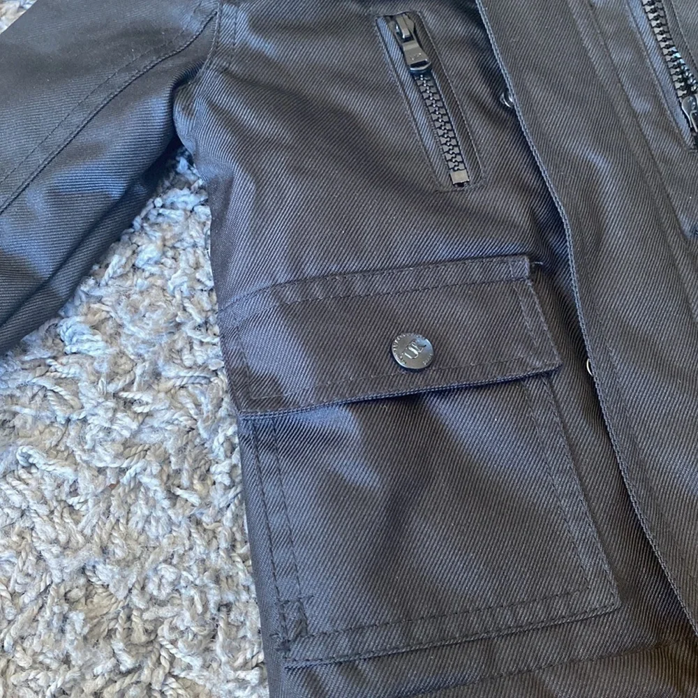 Urban Republic Baby Boy Faux Fur Lined Ballistic Parka Black Size 12 Months